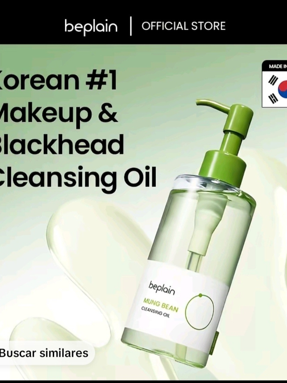 Beplain Mung Bean Cleansing Oil — Green
